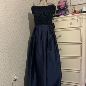 Adrianna Papell Beaded Long Dress